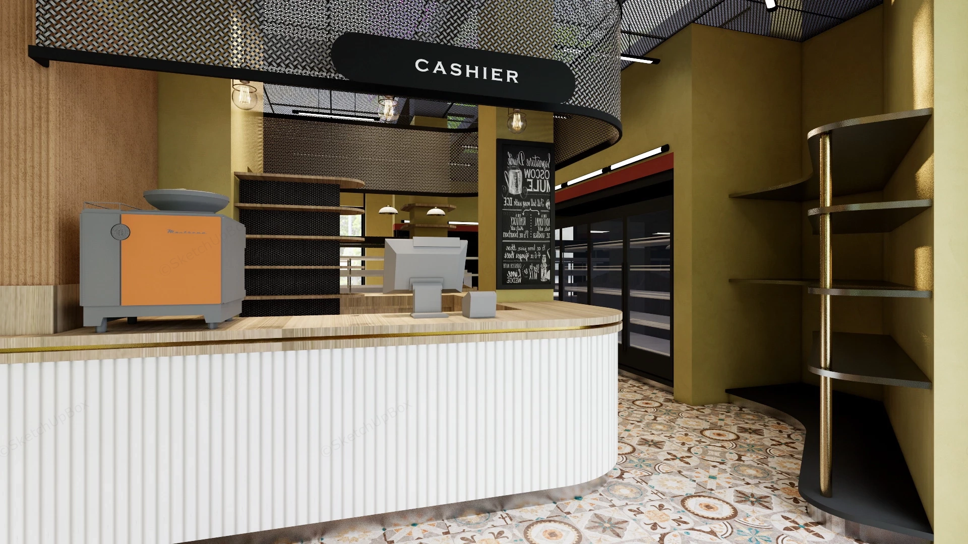 Convenience Store Design sketchup model preview - SketchupBox