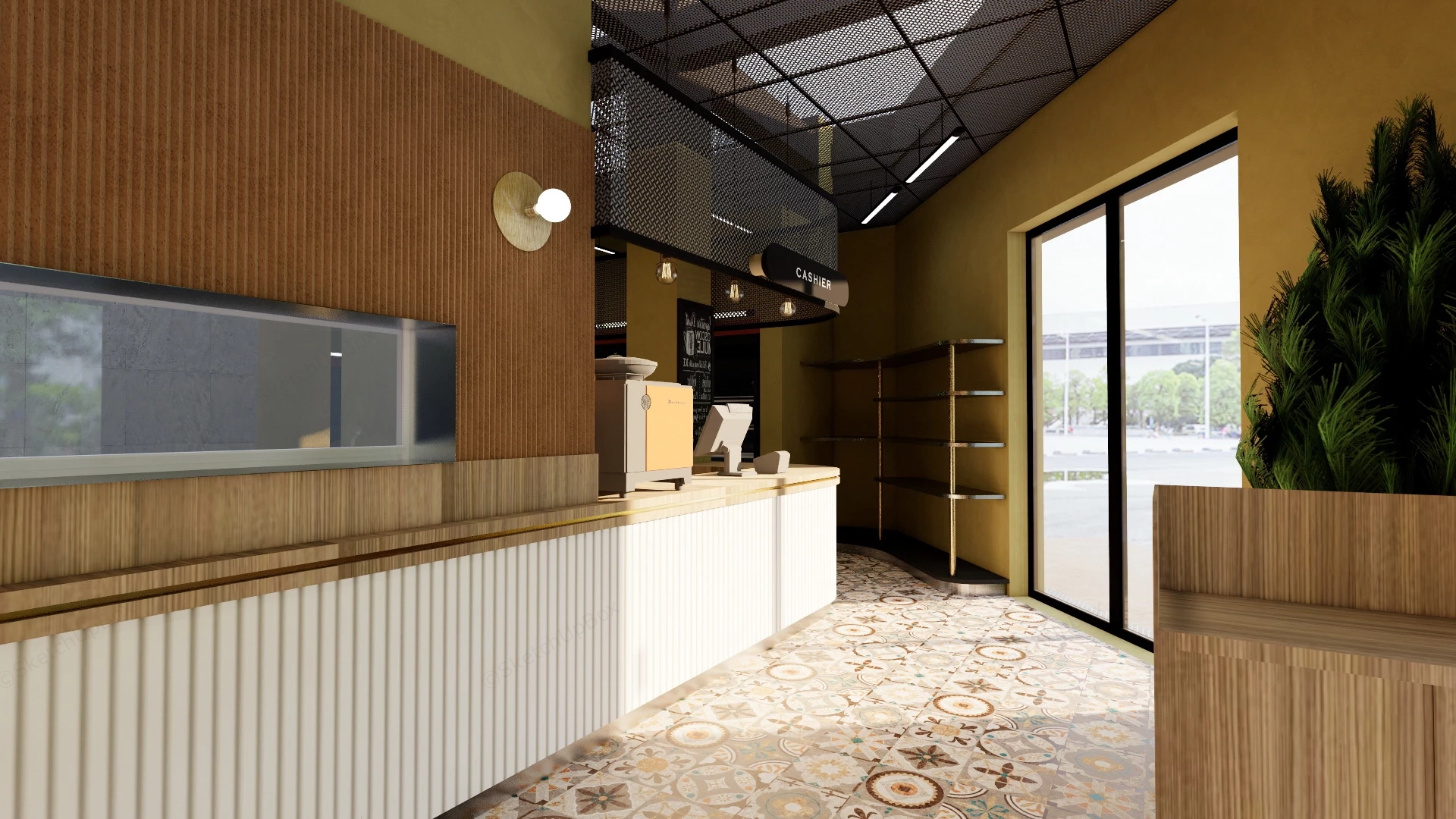 Convenience Store Design sketchup model preview - SketchupBox