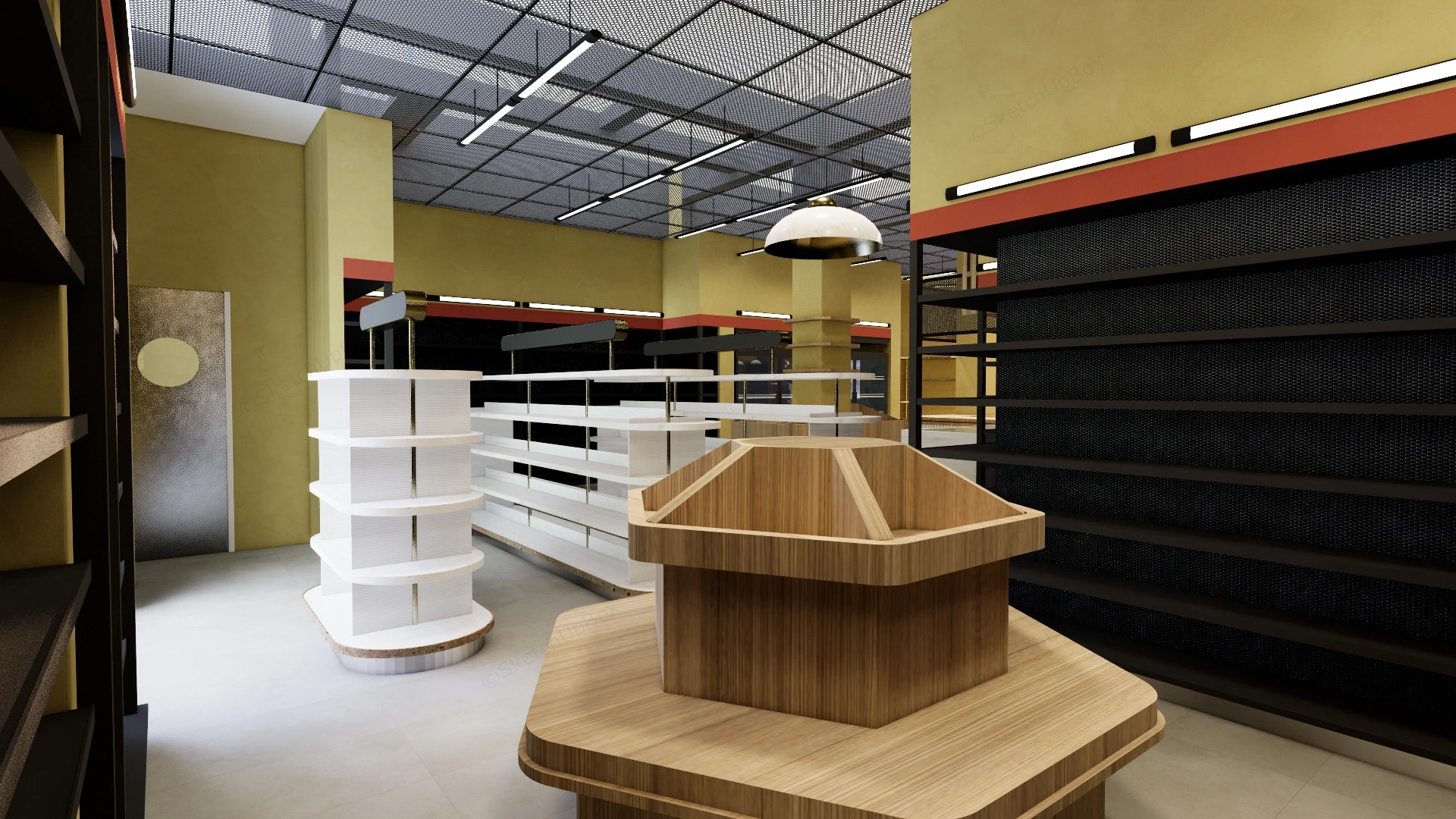 Convenience Store Design sketchup model preview - SketchupBox