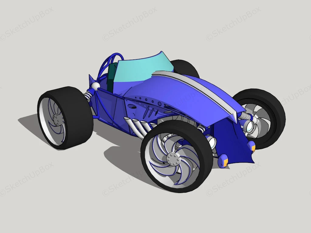Electric Toy Car sketchup model preview - SketchupBox