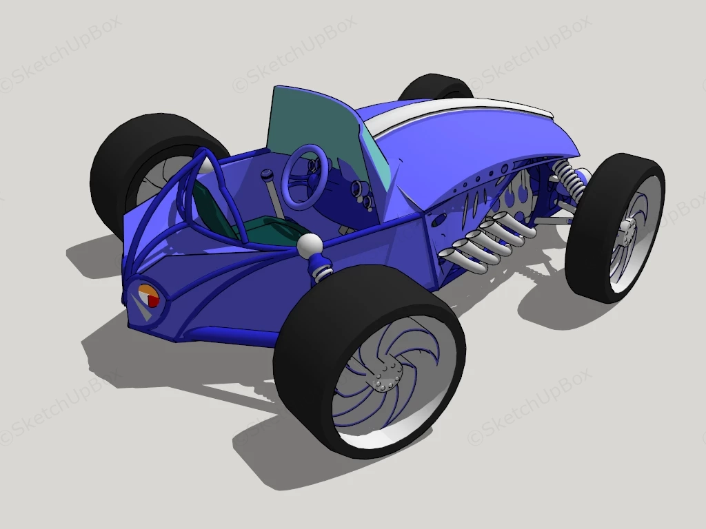 Electric Toy Car sketchup model preview - SketchupBox