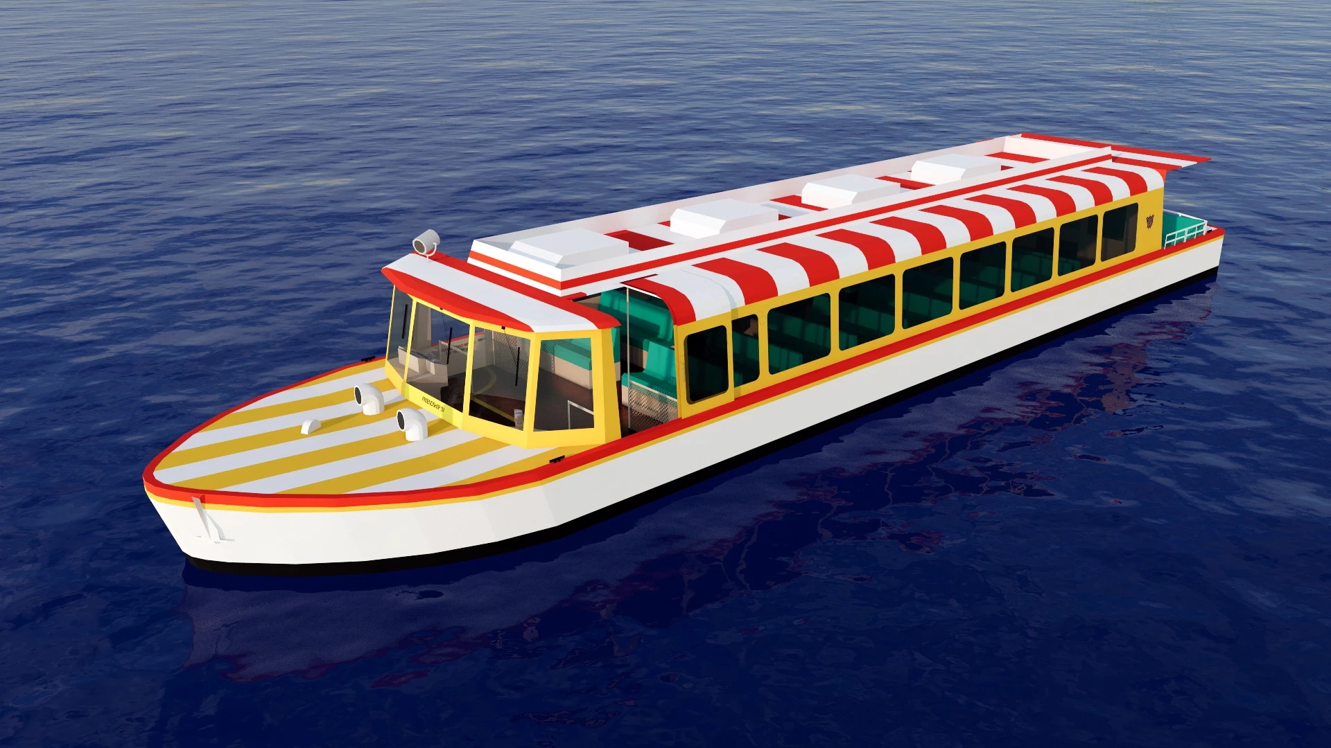 Small Passenger Ferry sketchup model preview - SketchupBox