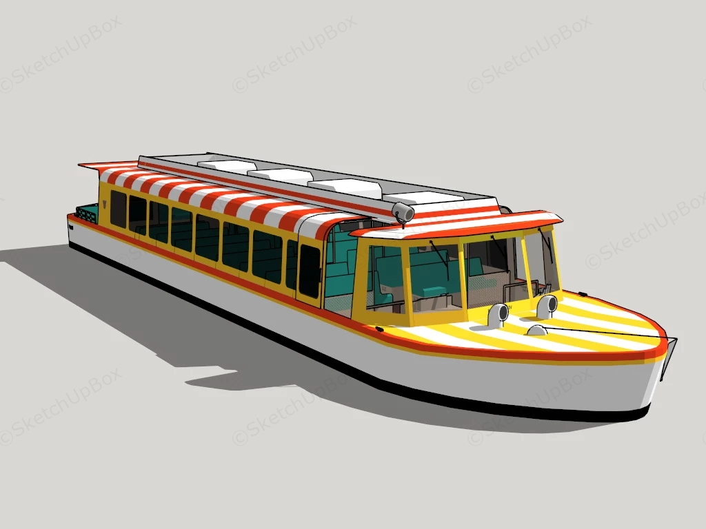Small Passenger Ferry sketchup model preview - SketchupBox