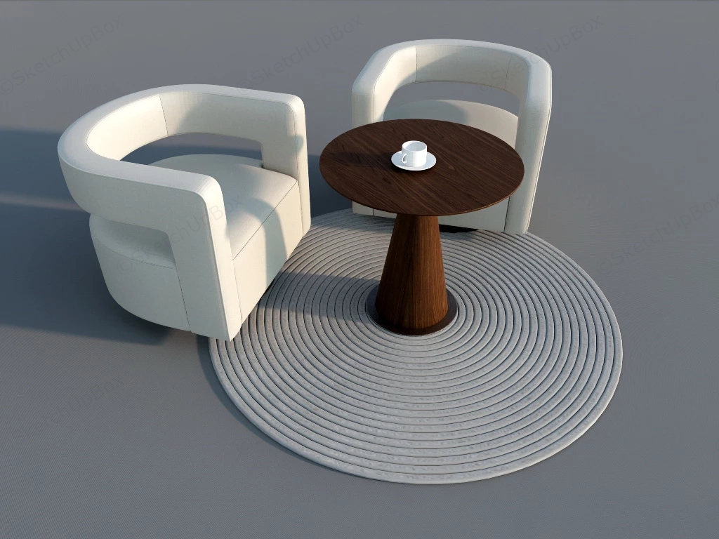 Modern Living Room Accent sketchup model preview - SketchupBox
