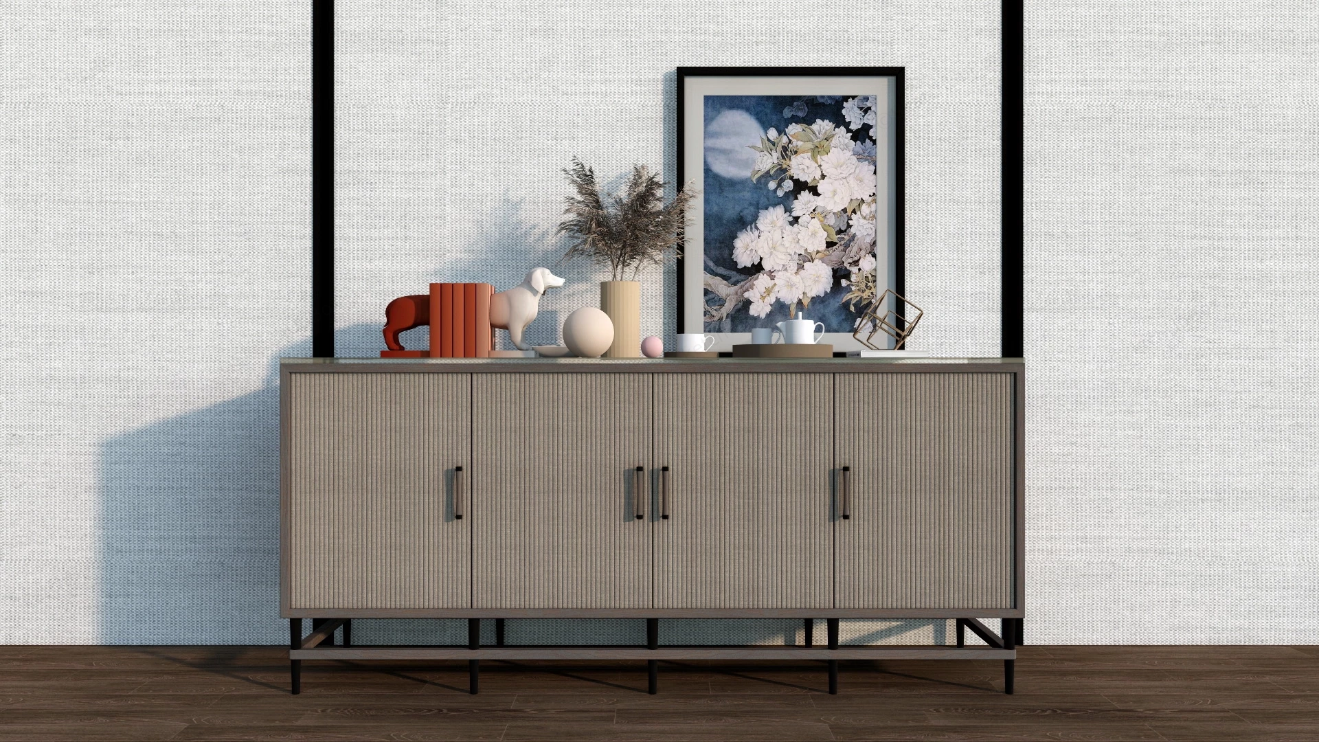 Living Room Sideboard Cabinet sketchup model preview - SketchupBox