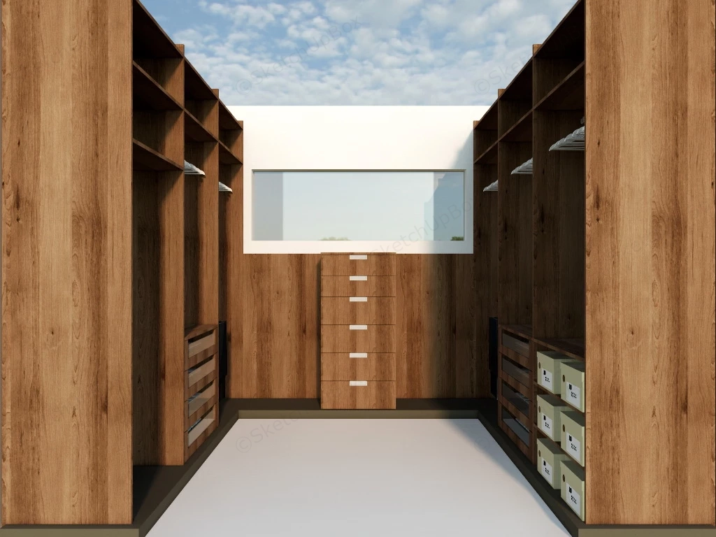 Dressing Room Closet Design sketchup model preview - SketchupBox