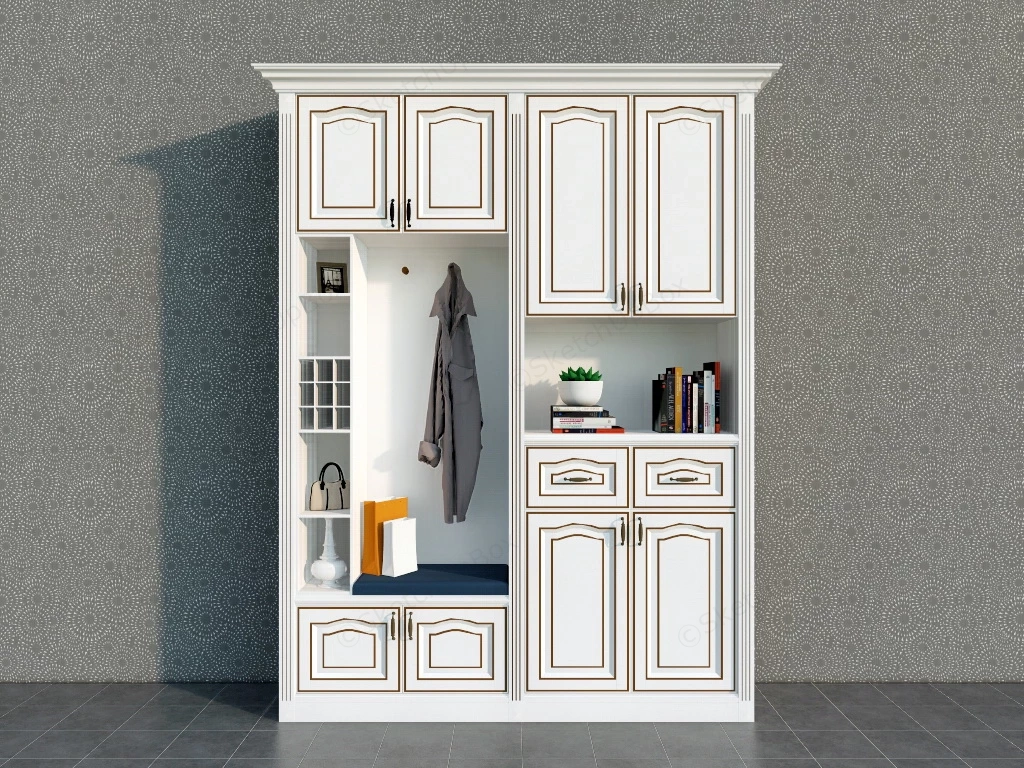 Small Entryway Storage sketchup model preview - SketchupBox
