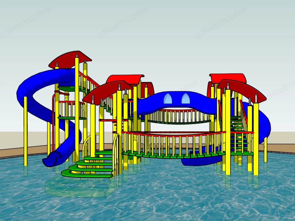 Pond Playground sketchup model preview - SketchupBox