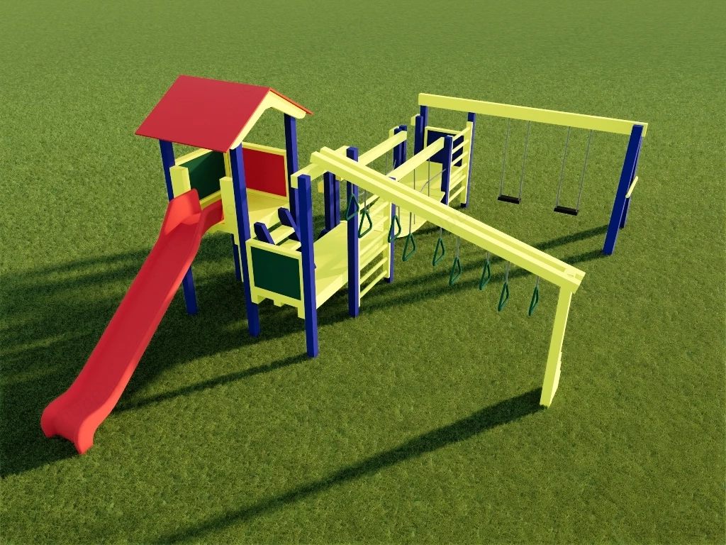 BackYard Playset sketchup model preview - SketchupBox