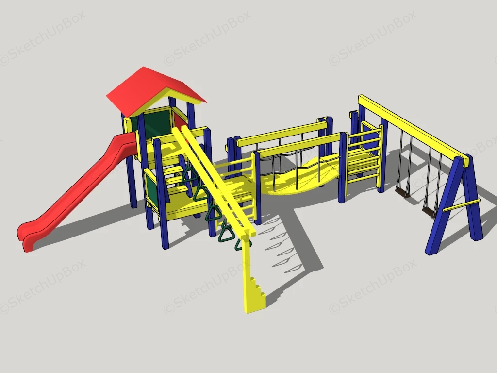 BackYard Playset sketchup model preview - SketchupBox