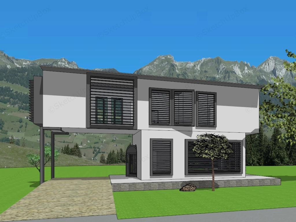Tiny Home sketchup model preview - SketchupBox