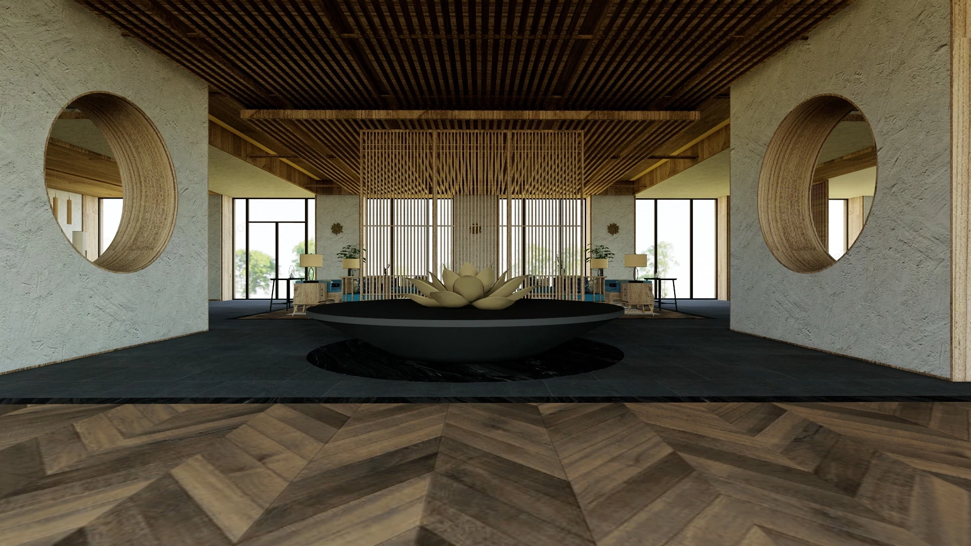 Zen Coffee Shop sketchup model preview - SketchupBox
