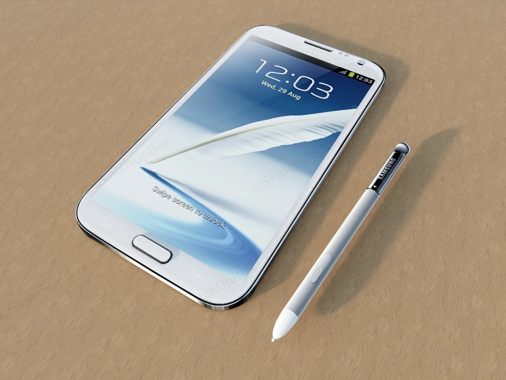 Samsung Android Phone sketchup model preview - SketchupBox