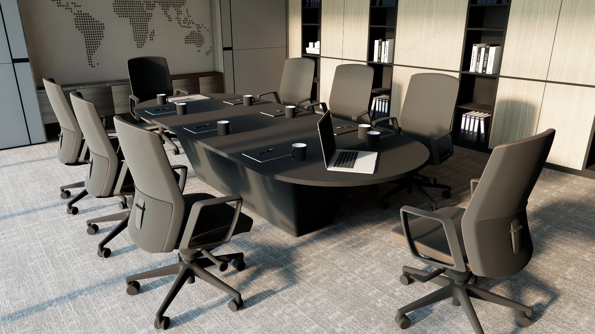 Executive Conference Room sketchup model preview - SketchupBox