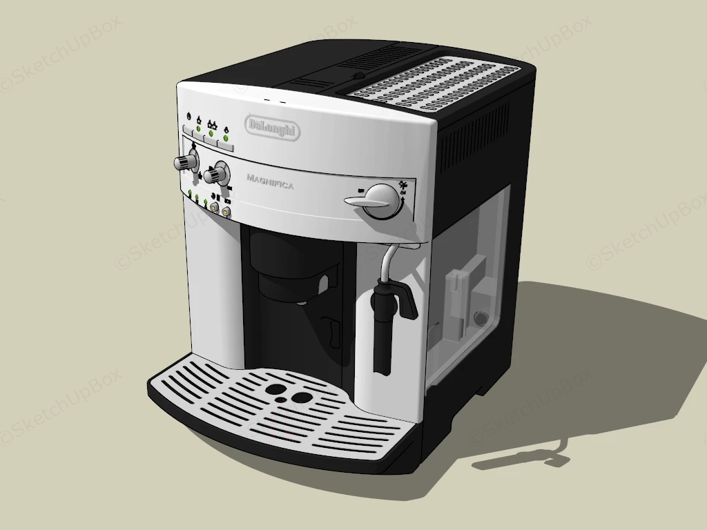 Delonghi Magnifica Coffee Maker sketchup model preview - SketchupBox