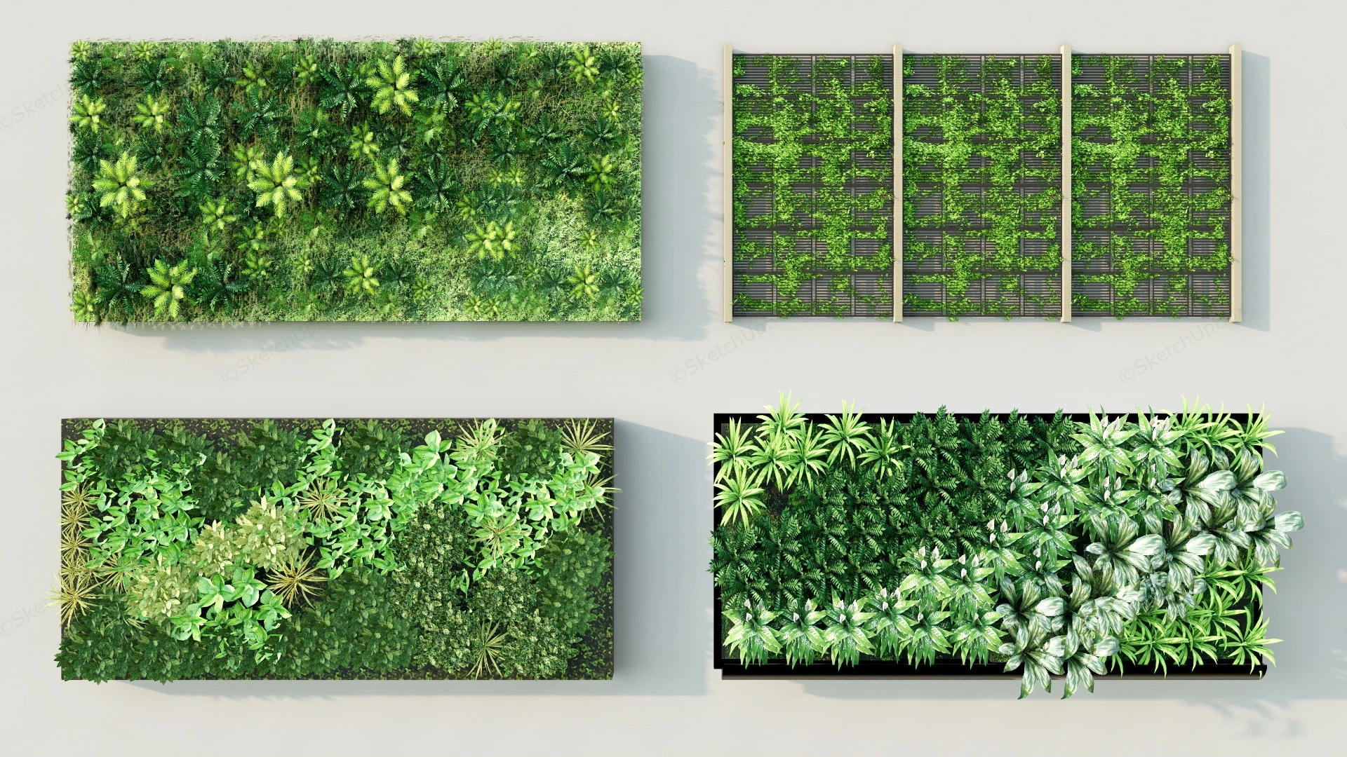 Green Wall Designs sketchup model preview - SketchupBox