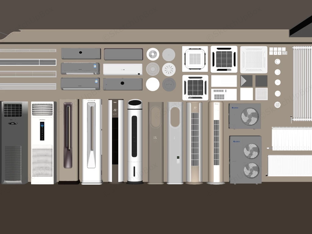 Air Conditioner Units sketchup model preview - SketchupBox