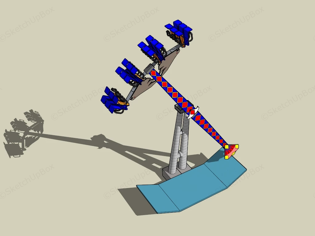 Booster Ride sketchup model preview - SketchupBox