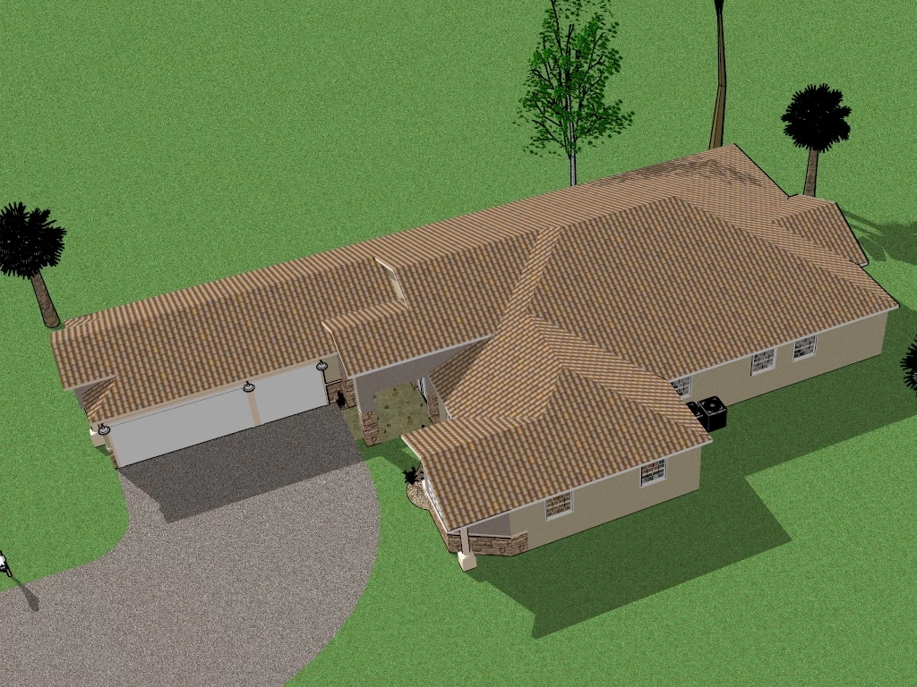 Tuscan Style House Exterior sketchup model preview - SketchupBox