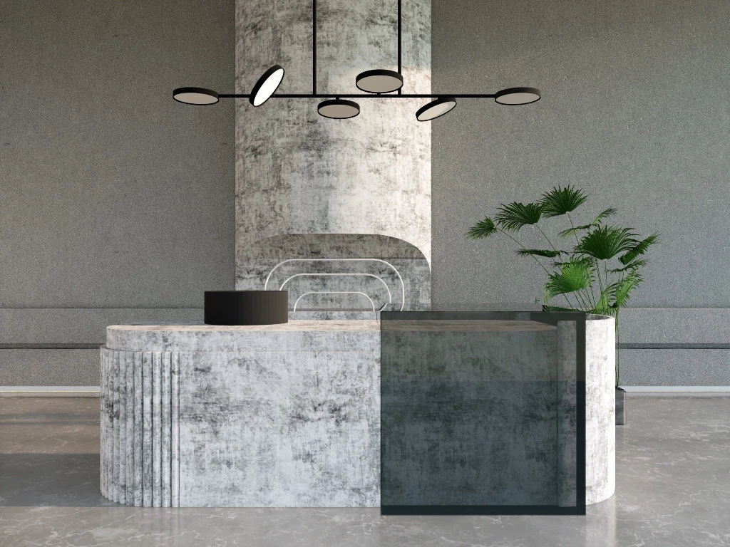 Industrial Office Reception sketchup model preview - SketchupBox