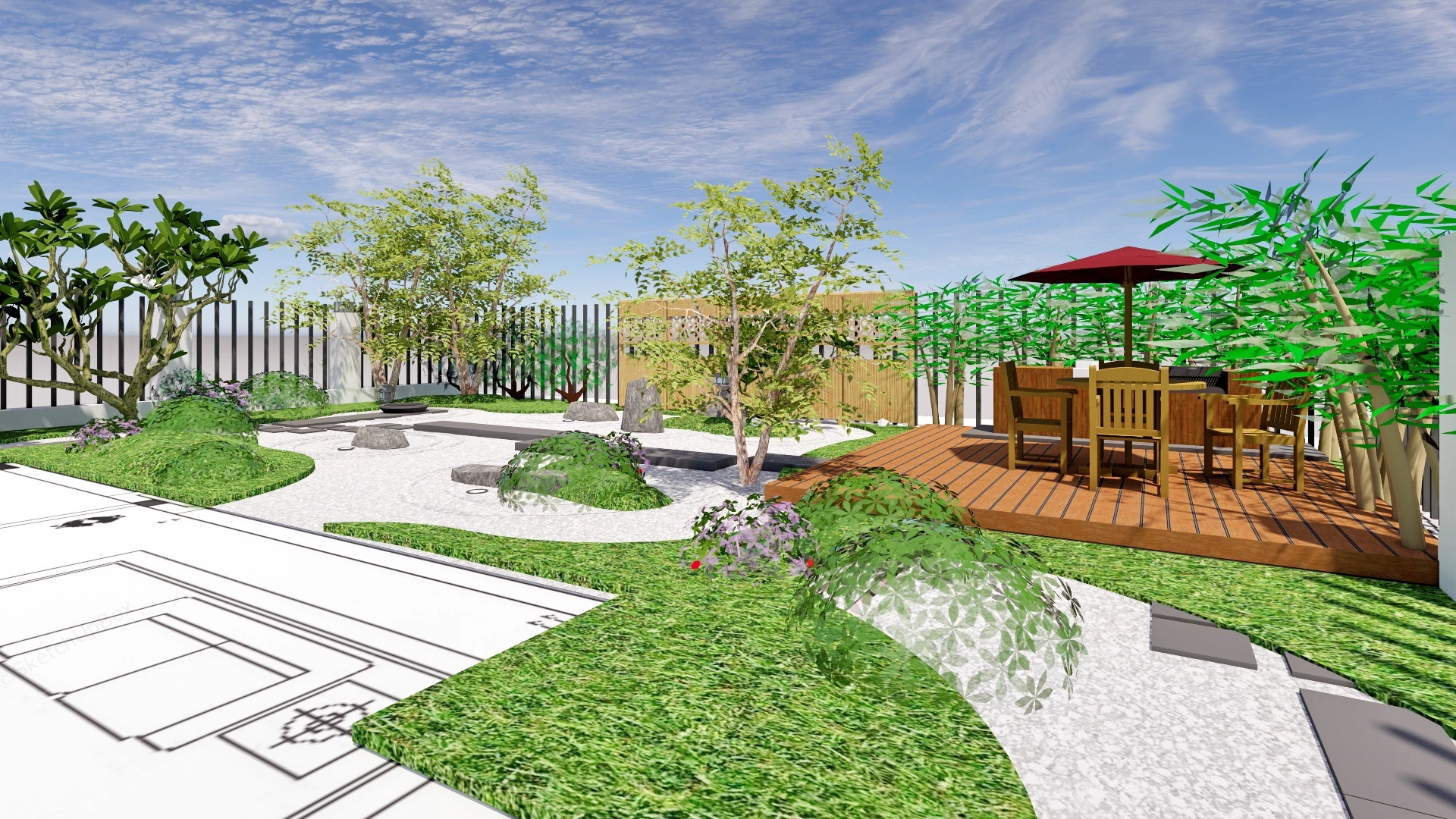 Home Garden Ideas sketchup model preview - SketchupBox