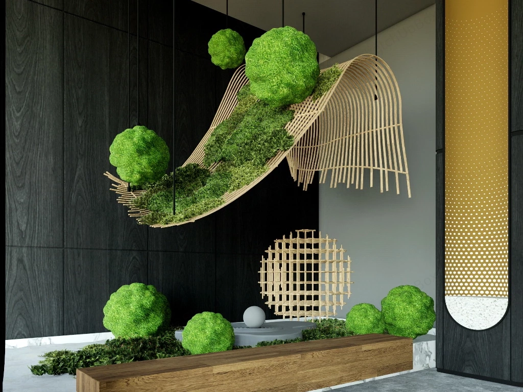 Indoor Moss Garden sketchup model preview - SketchupBox