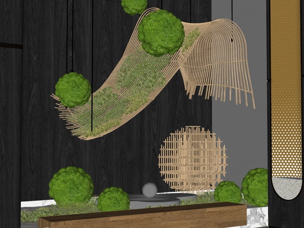 Indoor Moss Garden sketchup model preview - SketchupBox