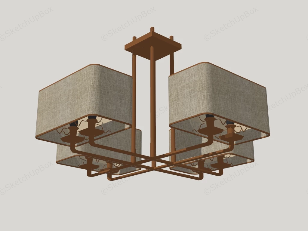 Flush Mount Ceiling Lights sketchup model preview - SketchupBox