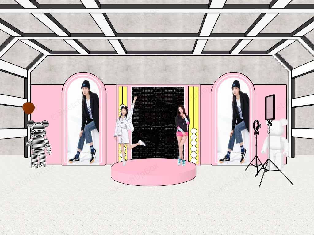 E Commerce Live Streaming Studio sketchup model preview - SketchupBox