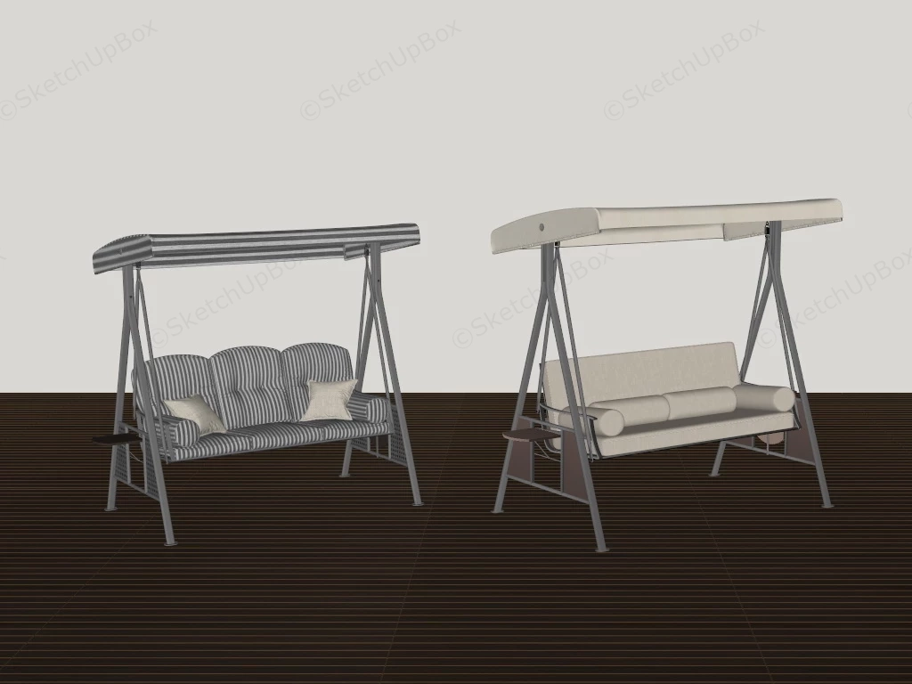 Porch Swing With Canopy sketchup model preview - SketchupBox