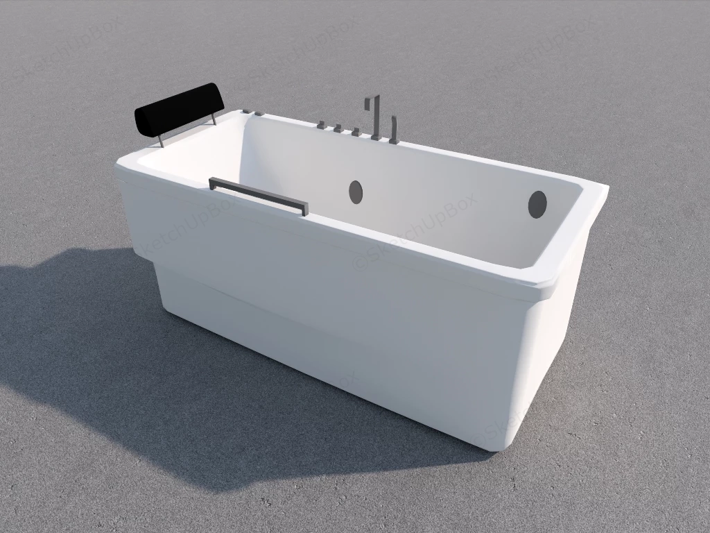 Freestanding Soaking Bathtub sketchup model preview - SketchupBox