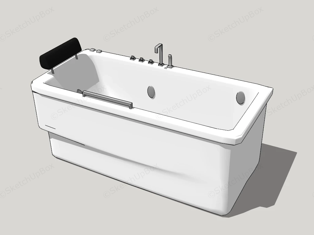Freestanding Soaking Bathtub sketchup model preview - SketchupBox