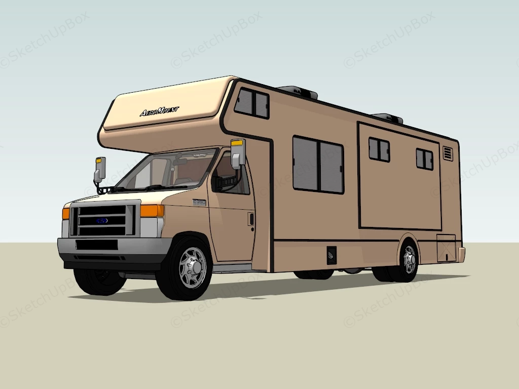 Ford E 350 Motorhome sketchup model preview - SketchupBox
