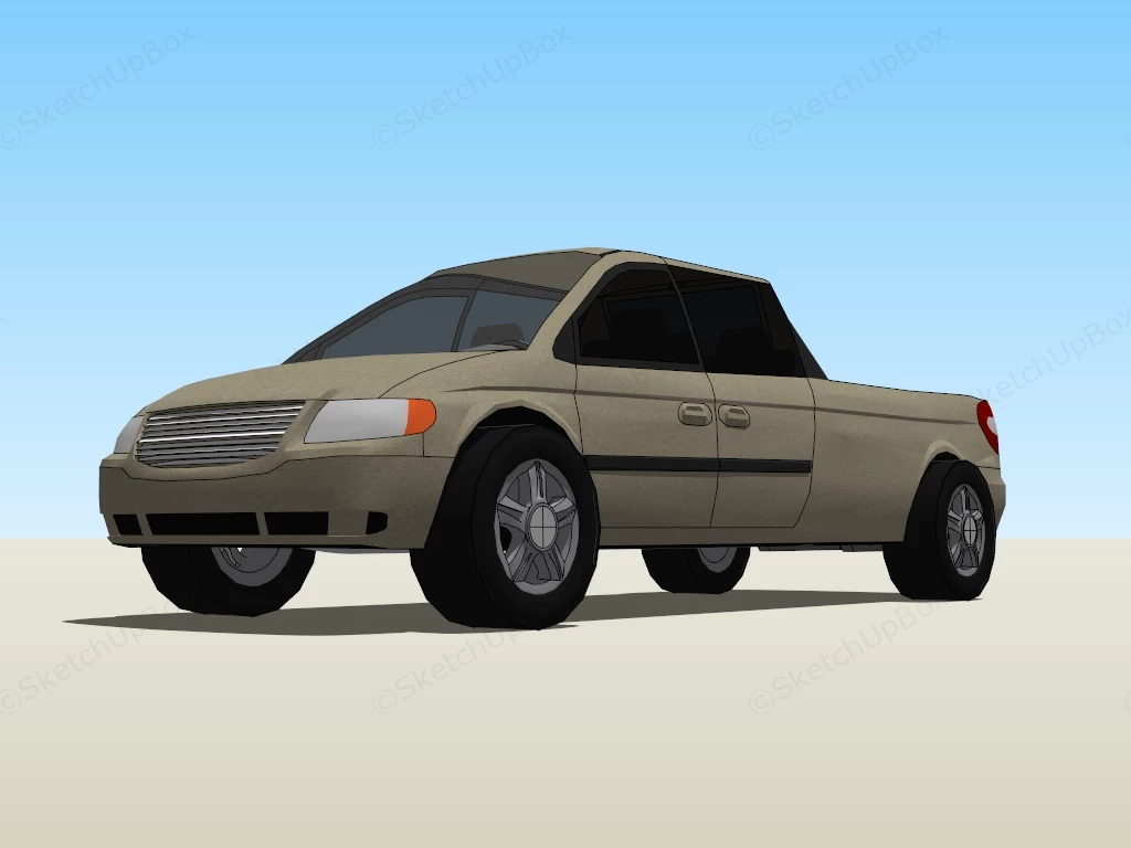 Pickup Truck sketchup model preview - SketchupBox