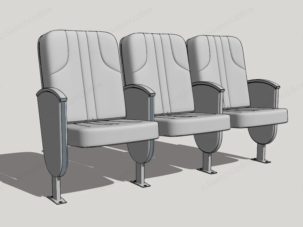 Movie Theater Seats sketchup model preview - SketchupBox