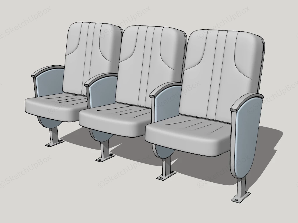 Movie Theater Seats sketchup model preview - SketchupBox