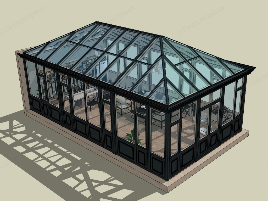 SunRoom Office sketchup model preview - SketchupBox