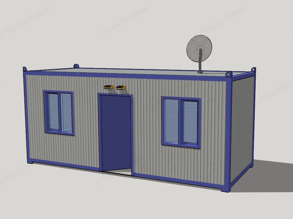 Small Shipping Container Home sketchup model preview - SketchupBox