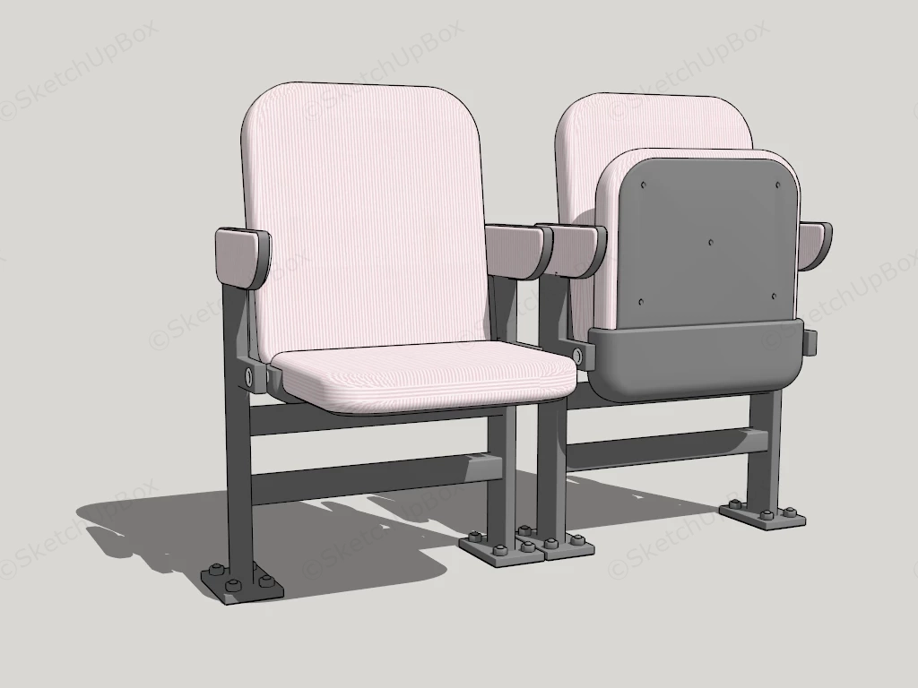 Auditorium Chairs sketchup model preview - SketchupBox