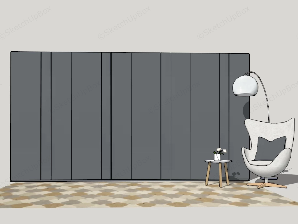 Modern Closet sketchup model preview - SketchupBox