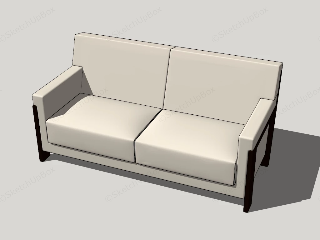 Vinyl Loveseat sketchup model preview - SketchupBox