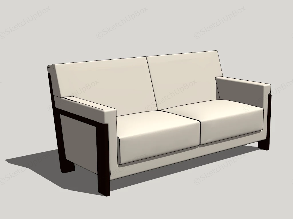 Vinyl Loveseat sketchup model preview - SketchupBox