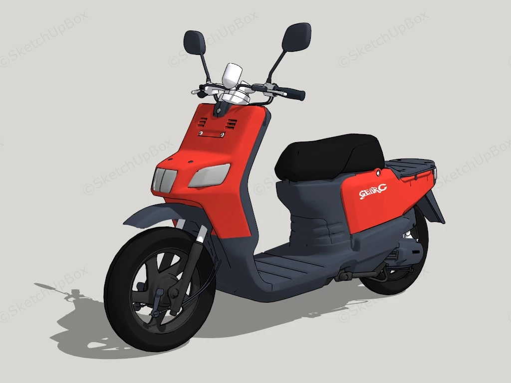 Yamaha Gear Moped sketchup model preview - SketchupBox