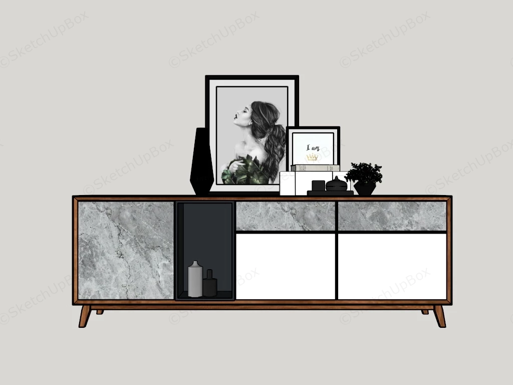 Sideboard For Living Room sketchup model preview - SketchupBox