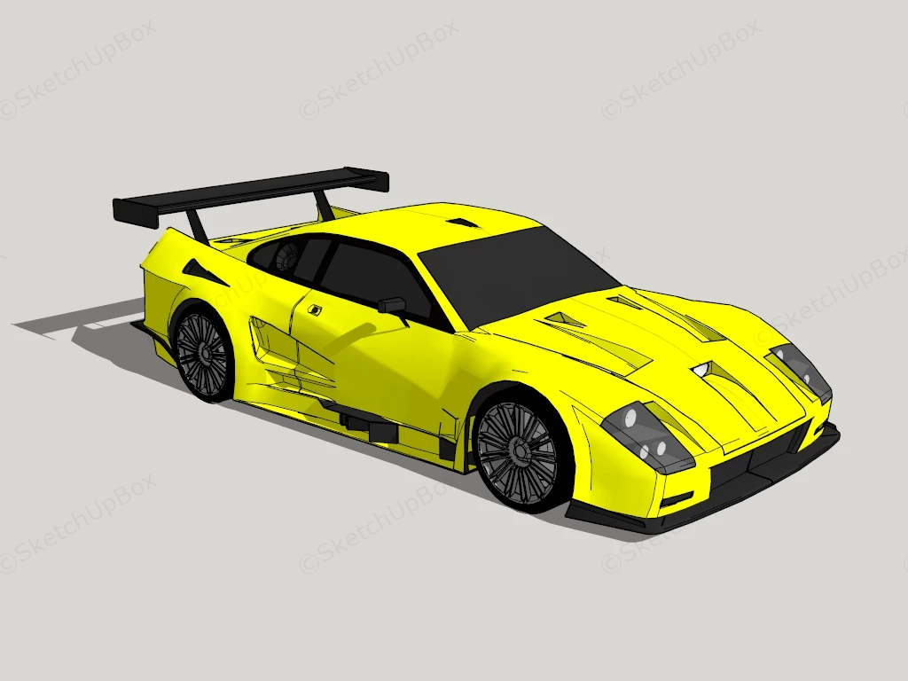 Sports Car GT sketchup model preview - SketchupBox