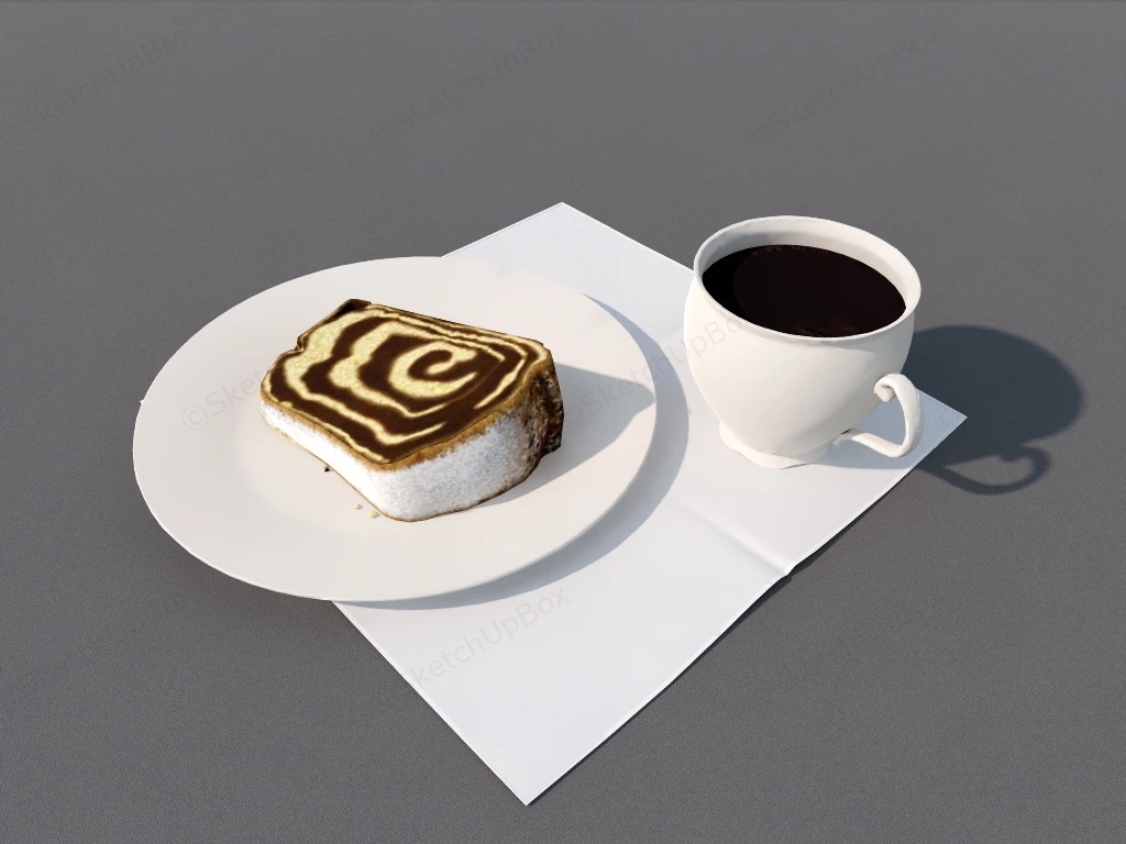 Cake And Coffee sketchup model preview - SketchupBox