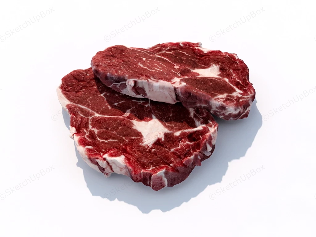 Beef Steaks sketchup model preview - SketchupBox