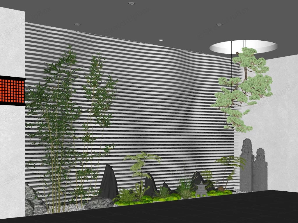 Indoor Entryway Garden sketchup model preview - SketchupBox