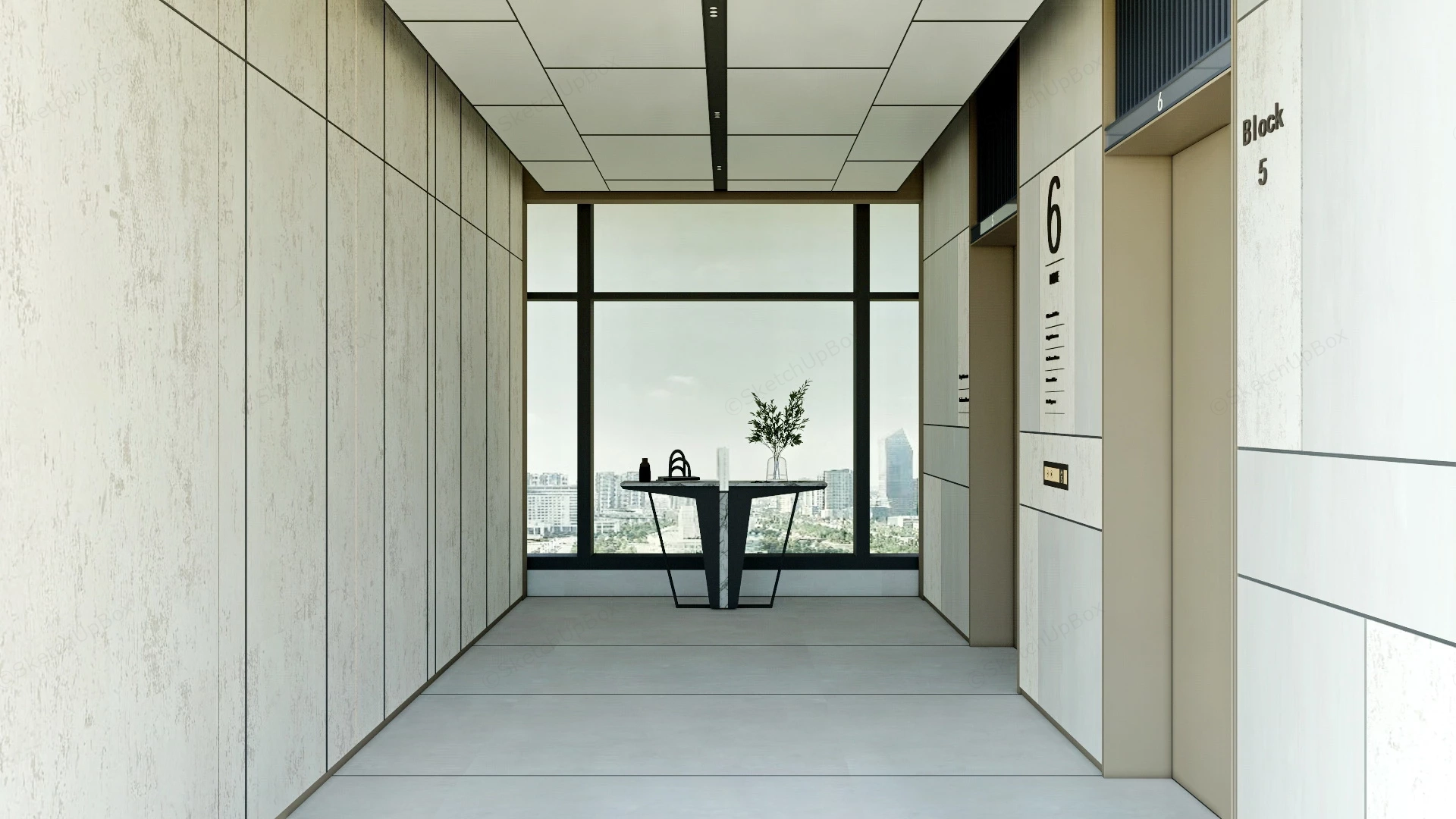 Office Elevator sketchup model preview - SketchupBox