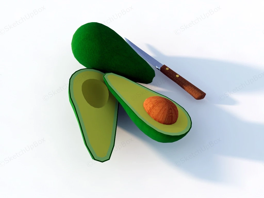 Avocado Fruit sketchup model preview - SketchupBox